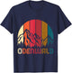 Odenwald Odenwälder Hiking Mountains Motif T-Shirt - T-Shirt | Navy