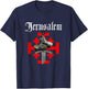 Jerusalem Kingdom Cross Knight Templar Glove And Sword T-Shirt - T-Shirt | Navy