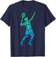 Tennis Player Youth Men Boys Kids T-Shirt - T-Shirt | Navy