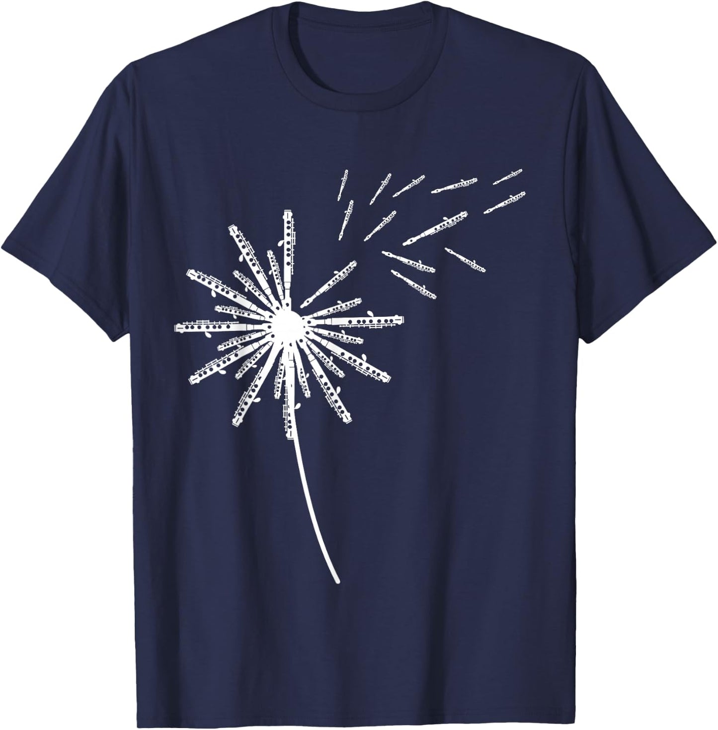 Dandelion Piccolo Shirt for Piccolist | Piccolo T-Shirt - T-Shirt | Navy