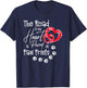 The Road to my Heart is Paved with Paw-Prints Dog Lover T-Shirt - T-Shirt | Navy