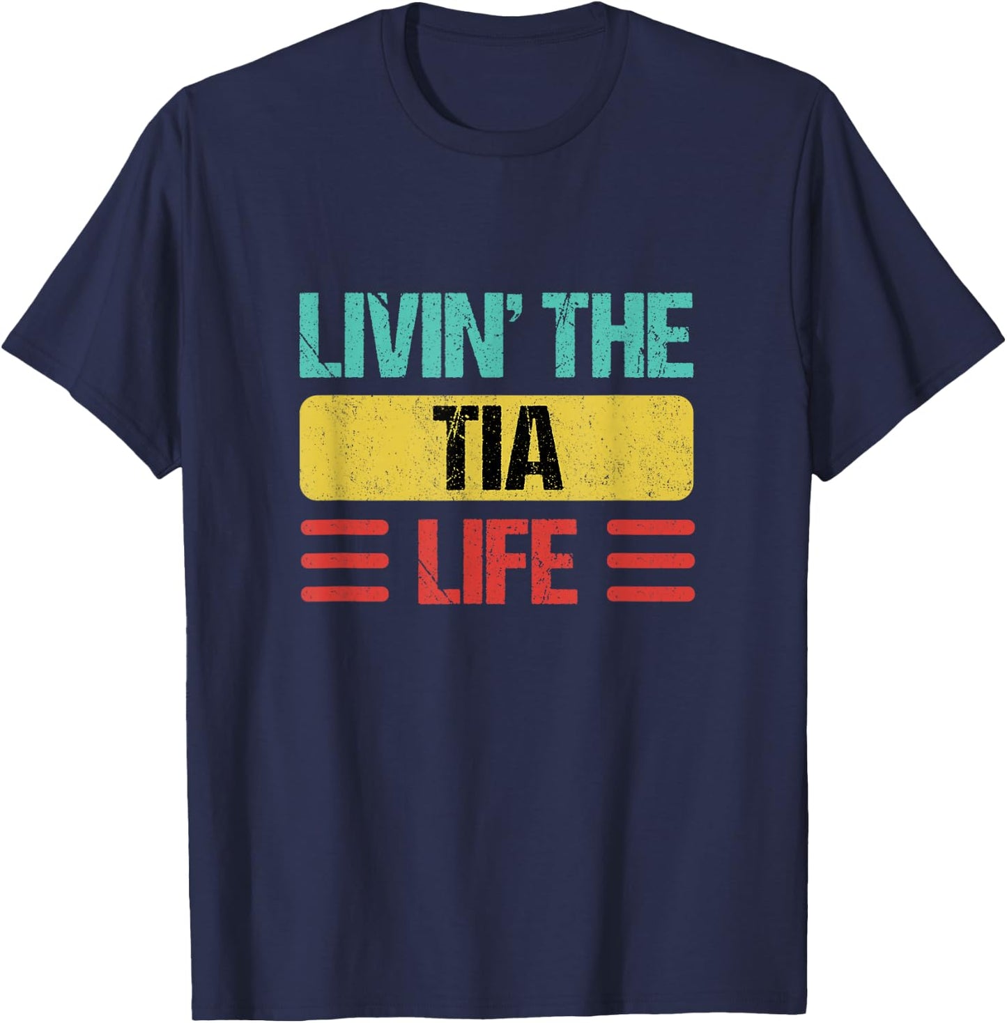 Tia Name T-Shirt - T-Shirt | Navy