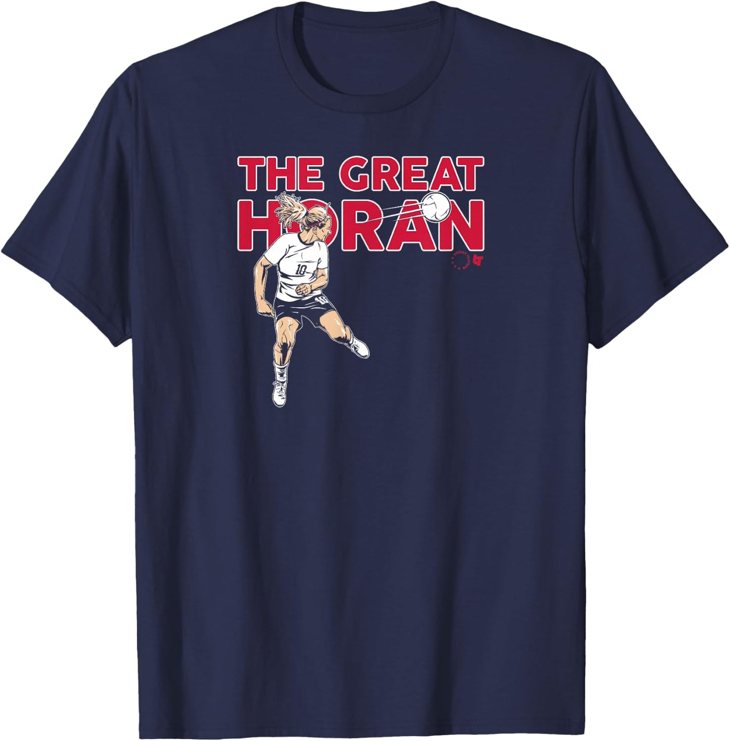 Lindsey Horan - The Great Horan - USWNTPA - USA Soccer T-Shirt - T-Shirt | Navy