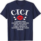 Cici Grandma Definition Cici Grandmother T-Shirt - T-Shirt | Navy