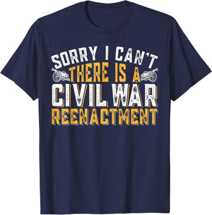 There is a Civil War Reenacting American Civil War Reenactor T-Shirt - T-Shirt | Navy