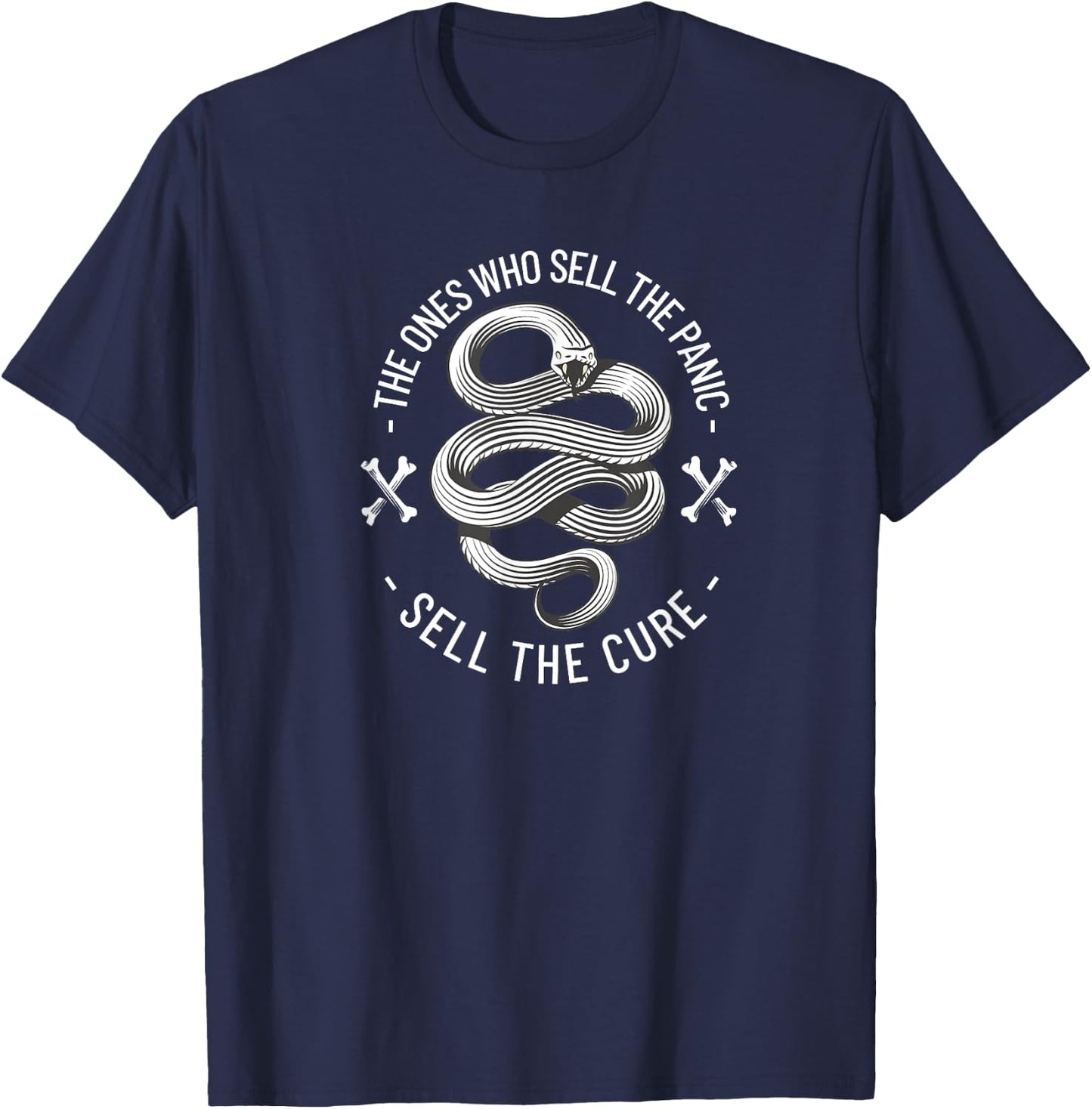 The Ones Who Sell the Panic Sell The Cure Rebel Plague T-Shirt - T-Shirt | Navy