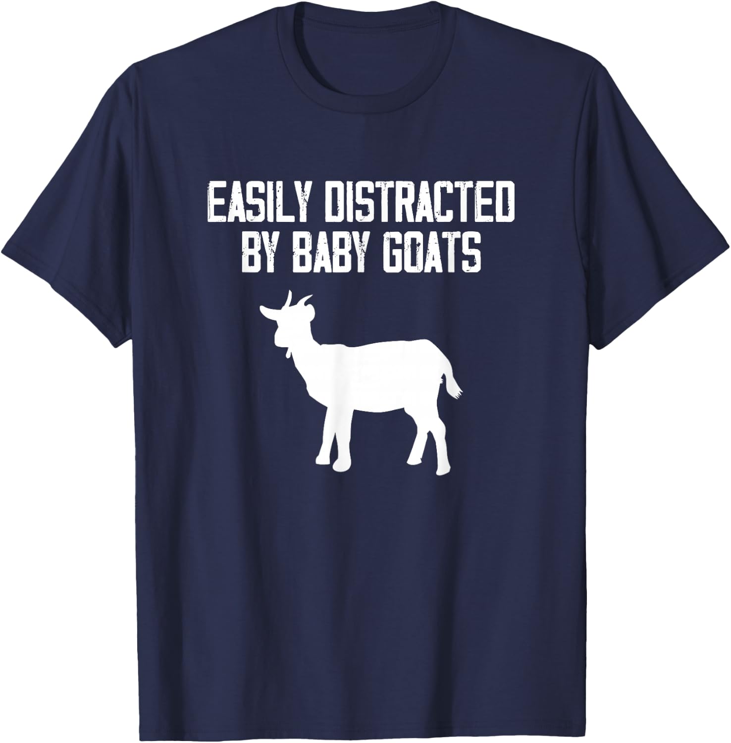 Baby Goat Lover Farm Animal Goat Farming Goat Herder T-Shirt - T-Shirt | Navy