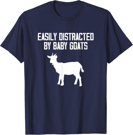 Baby Goat Lover Farm Animal Goat Farming Goat Herder T-Shirt - T-Shirt | Navy