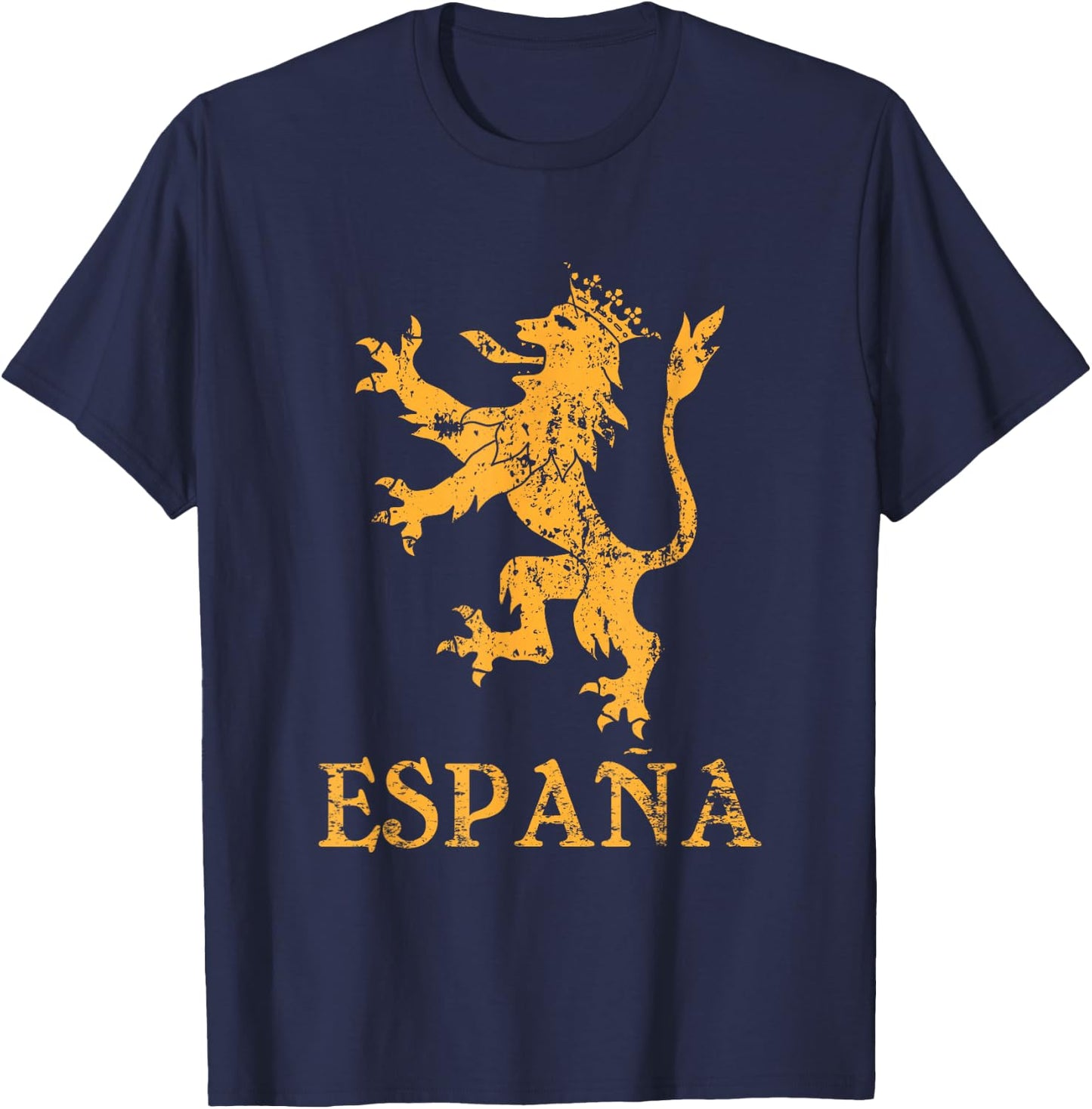 Espana Spain Lion Symbol Spanish Spaniard Pride T-Shirt - T-Shirt | Navy