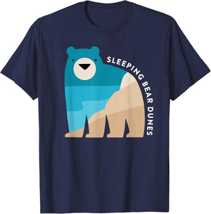 Sleeping Bear Dunes Michigan National Park Souvenir Gift T-Shirt - T-Shirt | Navy
