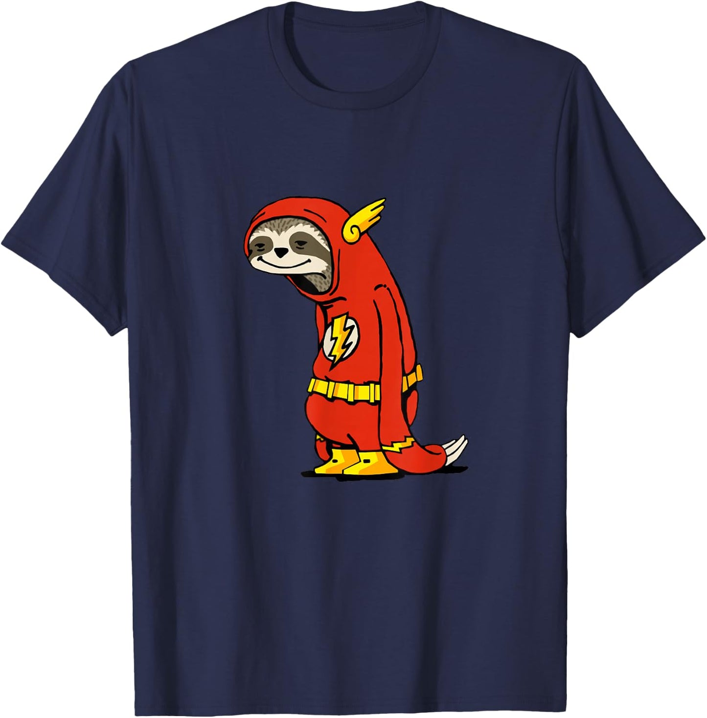 Funny Sloth Flash Gift , Women and Kids T-Shirt - T-Shirt | Navy