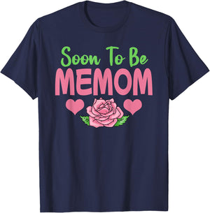 Soon To Be Memom T-Shirt - T-Shirt | Navy