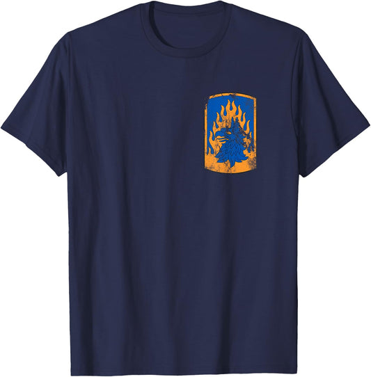 12th Combat Aviation Brigade Patch - 12th CAB Vintage T-Shirt - T-Shirt | Navy