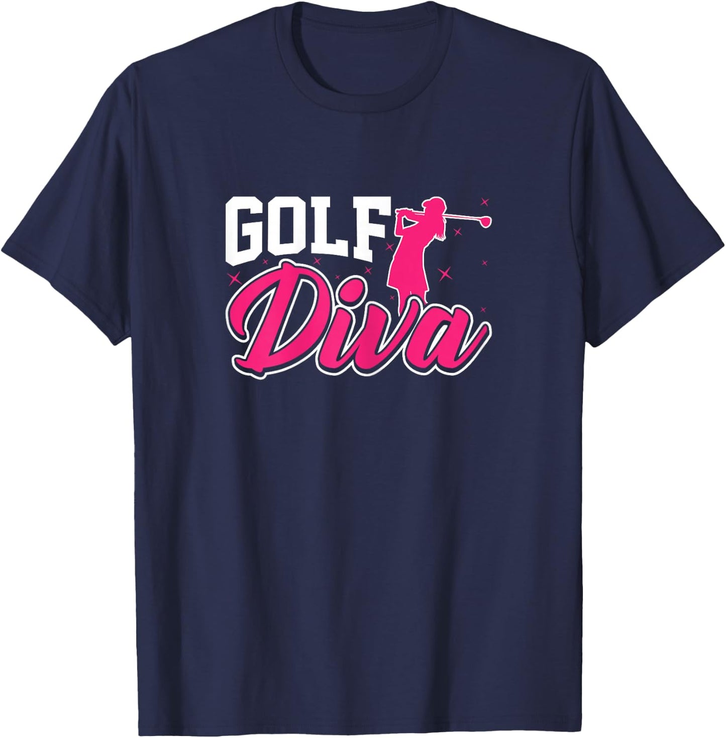 Golf Diva - Funny Golfing Golf Lover Lady Women Golfer T-Shirt - T-Shirt | Navy