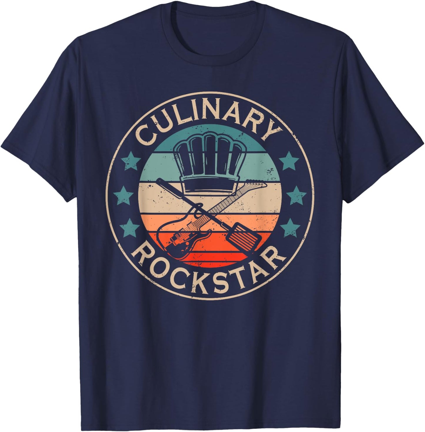 Culinary Rockstar Funny Cooking Chef Cook Culinary T-Shirt - T-Shirt | Navy