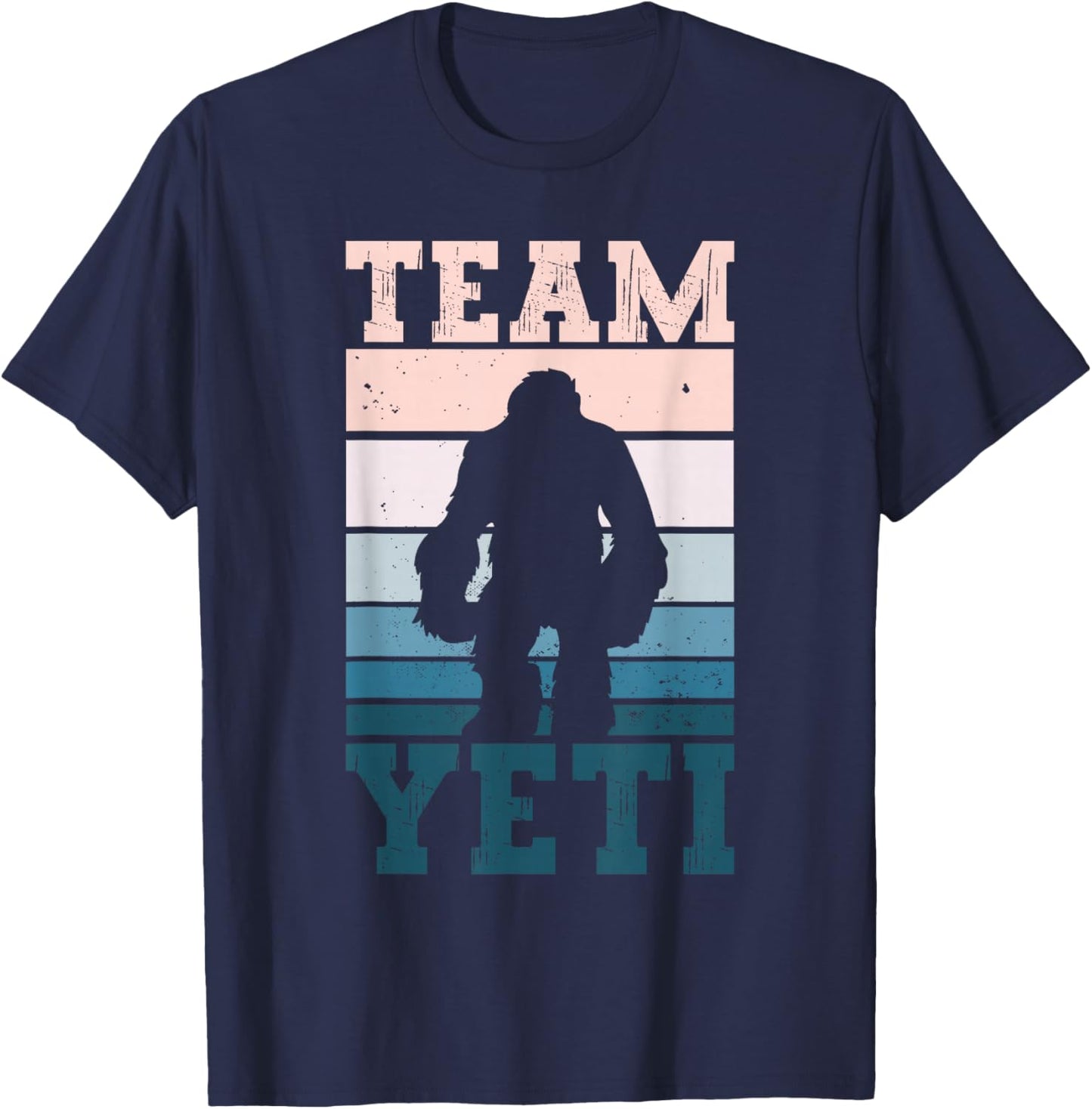 Team Yeti - Yeti Cryptid Abdominal Snowman T-Shirt - T-Shirt | Navy