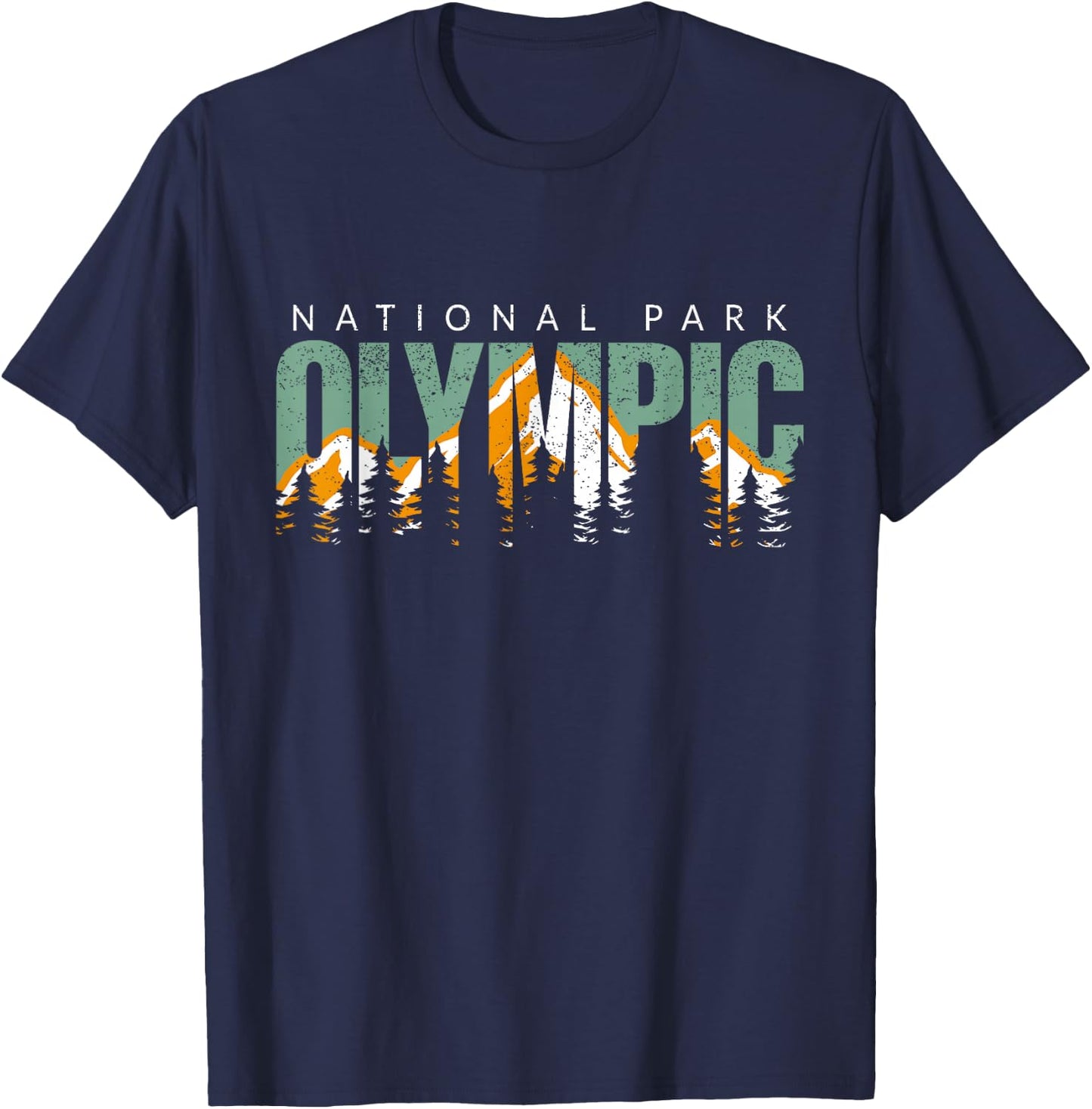 Olympic National Park Mountain Washington National Park T-Shirt - T-Shirt | Navy