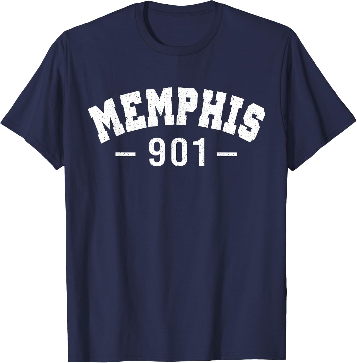 Vintage Retro Memphis City 901 Area Code Shirt Tennessee T-Shirt - T-Shirt | Navy