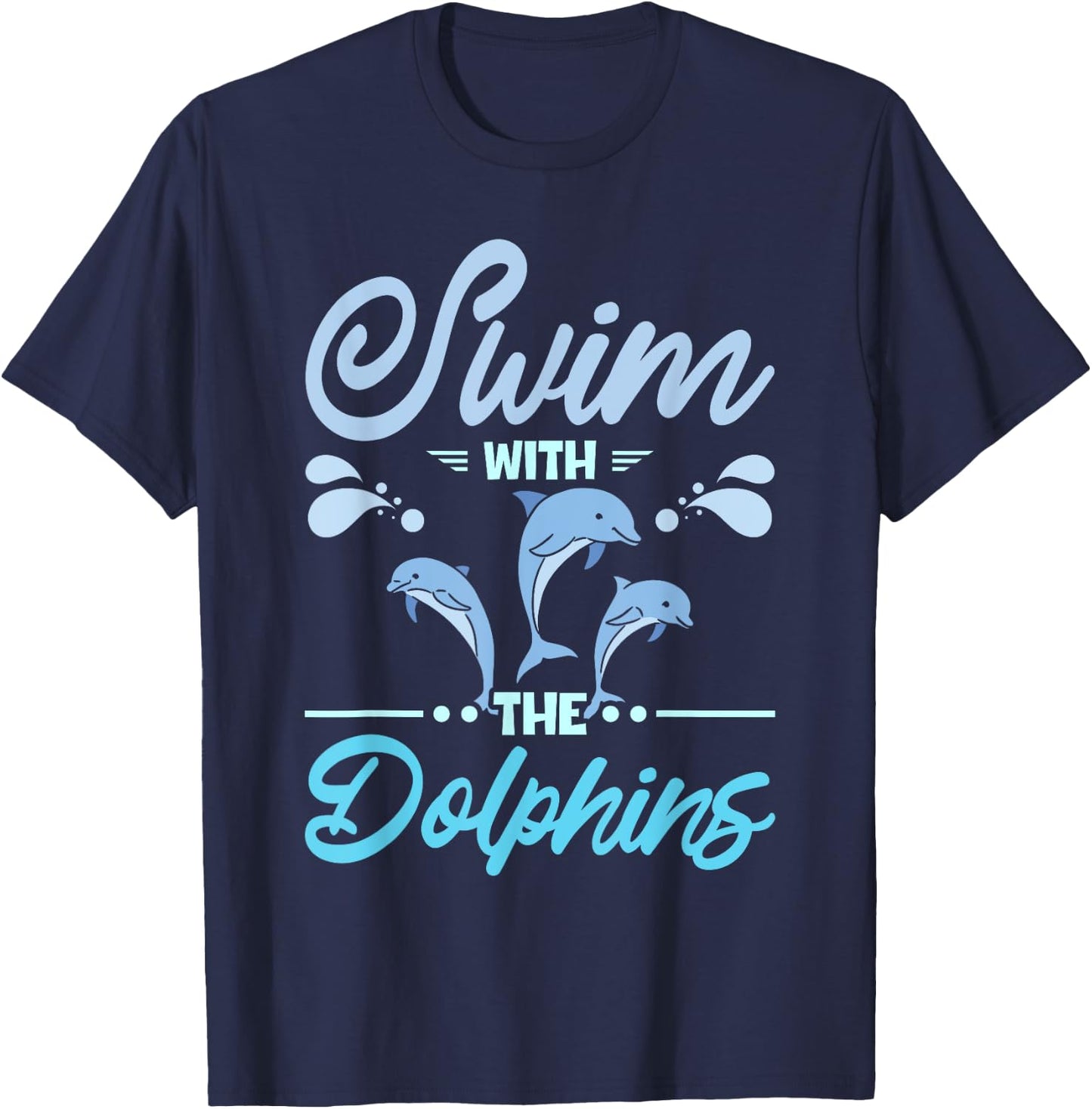 Swim with the dolphins T-Shirt - T-Shirt | Navy