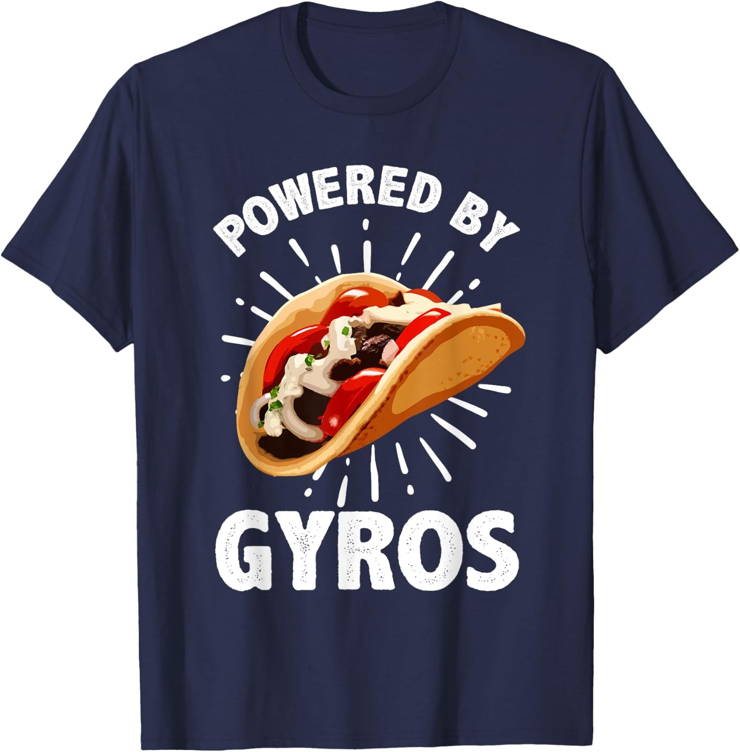 Cool Gyro Women Gyros Greek Food Kebab Meat Lovers T-Shirt - T-Shirt | Navy