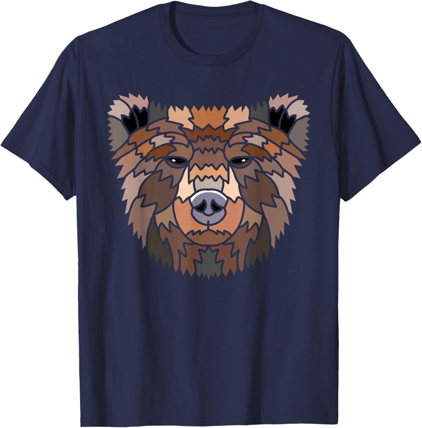 Tribal Bear Wildlife Biologist T-Shirt - T-Shirt | Navy