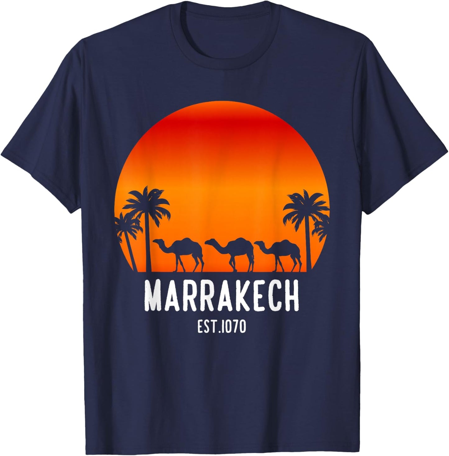 Marrakesh Marrakech Morocco T-Shirt - T-Shirt | Navy