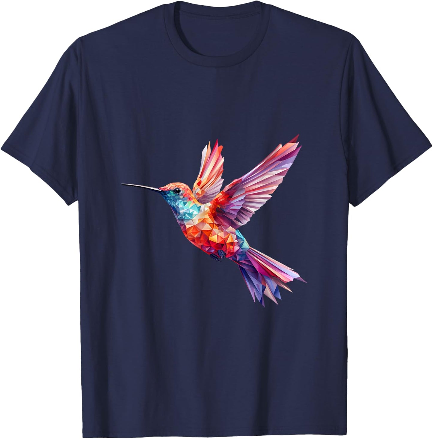 Hummingbird Colorful T-Shirt - T-Shirt | Navy