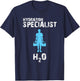 Hydration Specialist Team Manager Football Hydrated Waterboy T-Shirt - T-Shirt | Navy