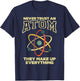 Funny Atom Art Men Women Stem Molecule Chemistry Teacher T-Shirt - T-Shirt | Navy