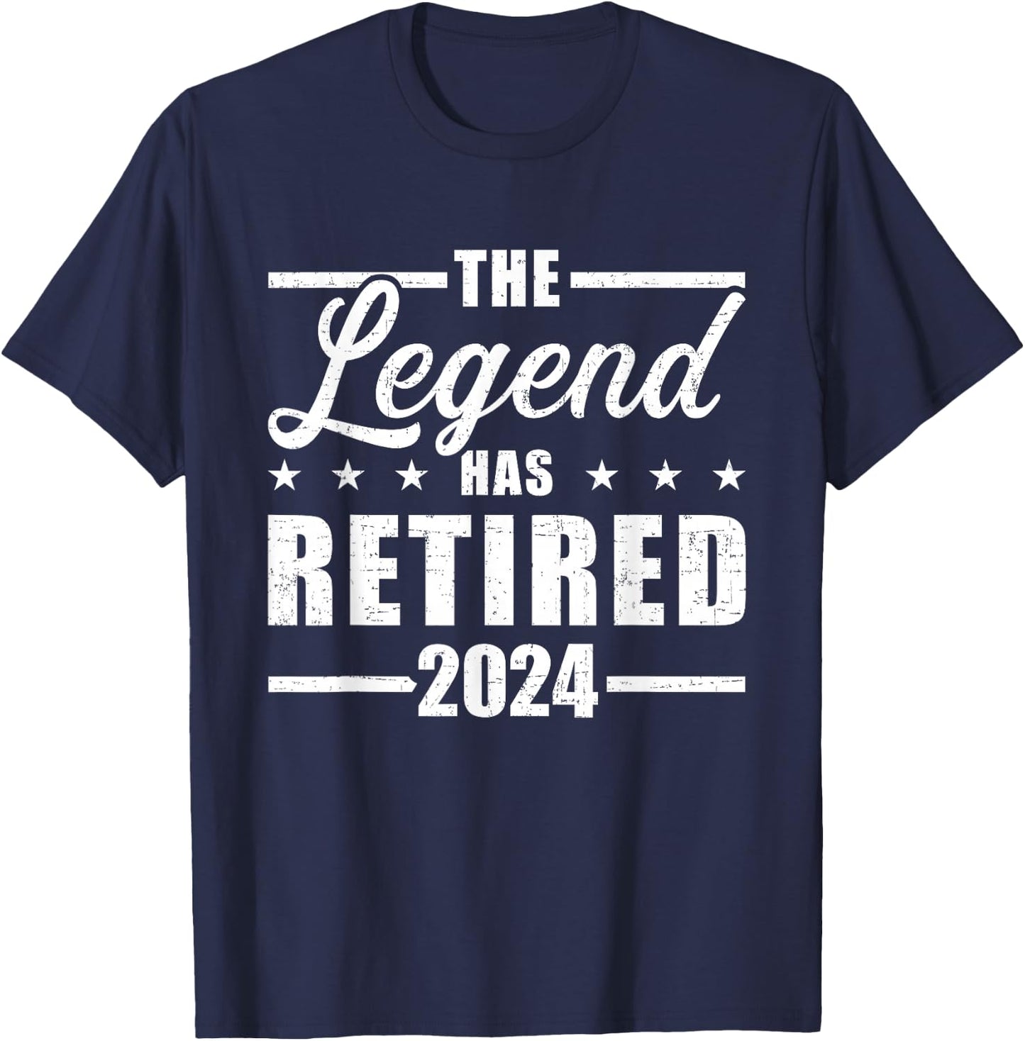 Legend hat retired 2024 for coworker in retirement T-Shirt - T-Shirt | Navy