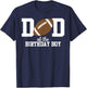 Dad of The Birthday Boy Football Lover First Birthday Party T-Shirt - T-Shirt | Navy