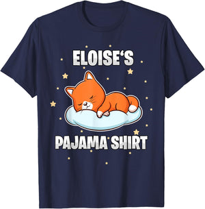 Eloise's Pajama Shirt - Personalized Sleeping T-Shirt - T-Shirt | Navy