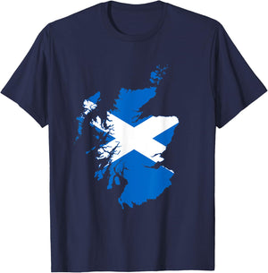 Scotland , scotland t shirt, scotland flag, Scotland T-Shirt - T-Shirt | Navy