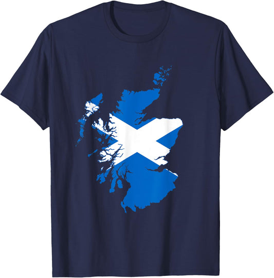 Scotland , scotland t shirt, scotland flag, Scotland T-Shirt - T-Shirt | Navy