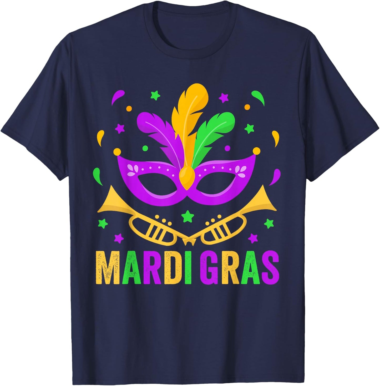 Mardi Gras 2025 Women Mardi Gras Shirt Kids T-Shirt - T-Shirt | Navy