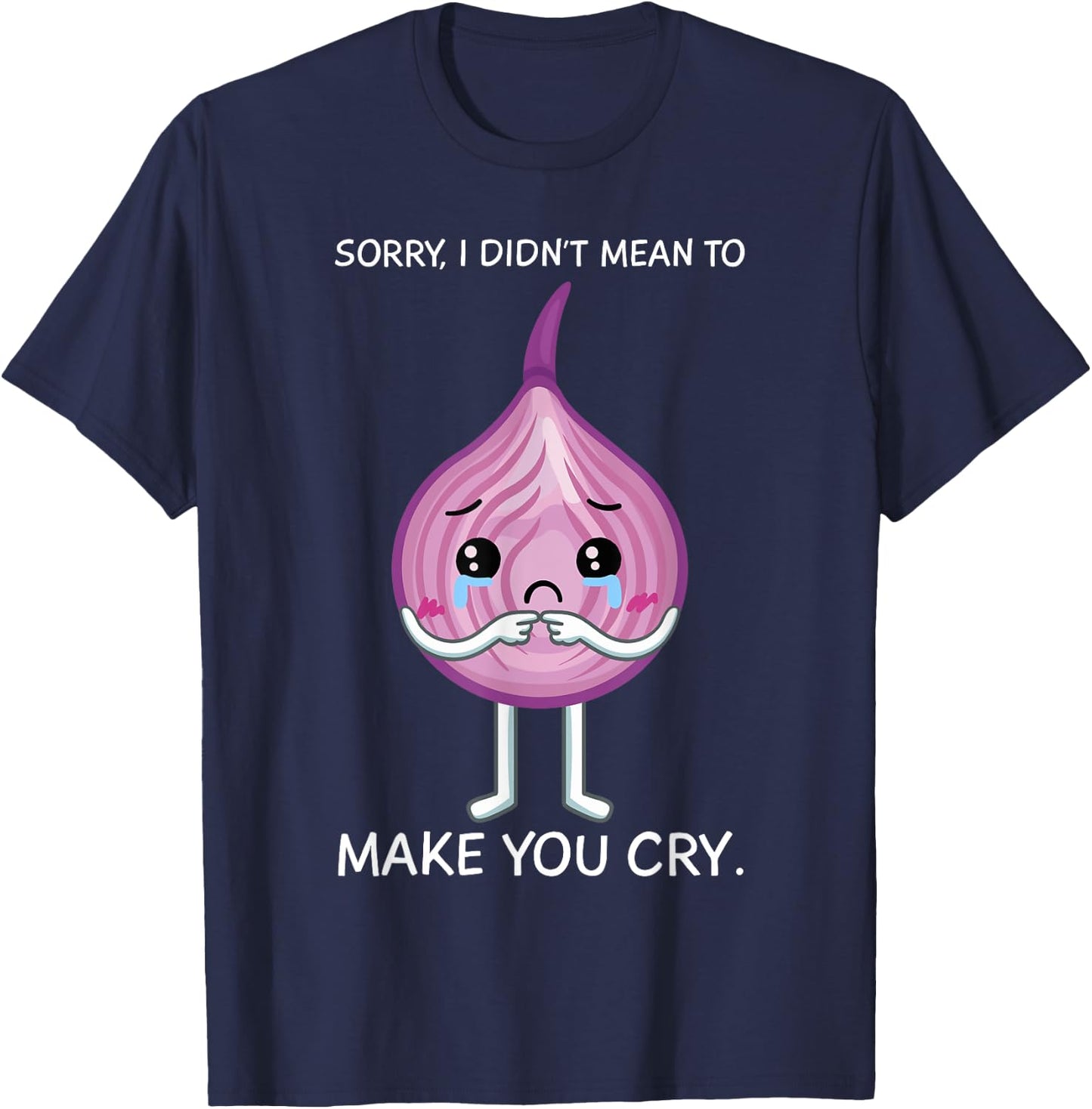 Onion Shallot Vegeterian Bulb Farmer Gardener Vegan T-Shirt - T-Shirt | Navy