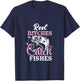 Reel Bitches Catch Fishes - Funny Fishing T-Shirt - T-Shirt | Navy