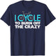 Best Cycling Art Women Indoor Bicycle Race Bicycling T-Shirt - T-Shirt | Navy