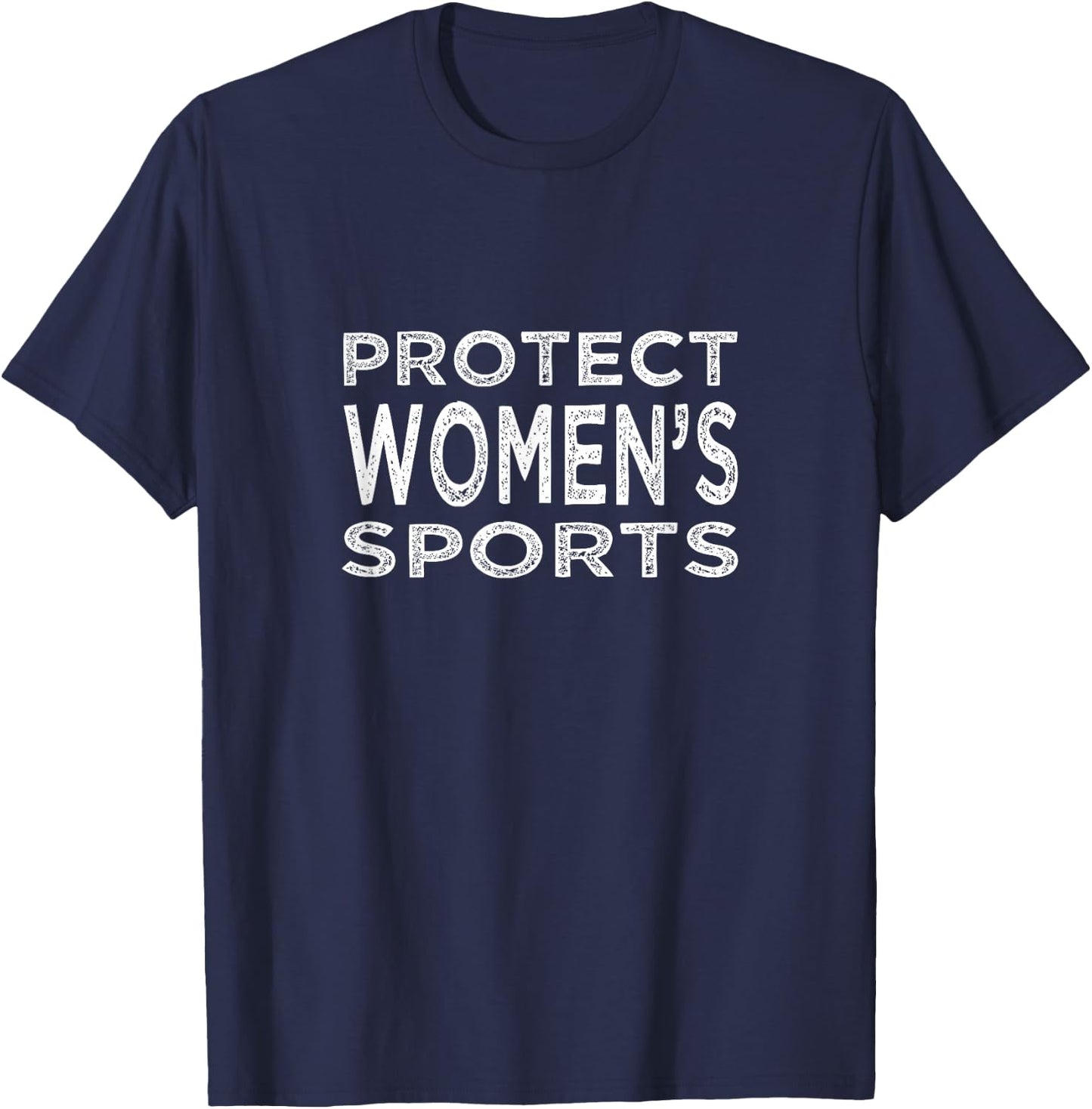 Protect Women's Sports Save Title IX High School College T-Shirt - T-Shirt | Navy