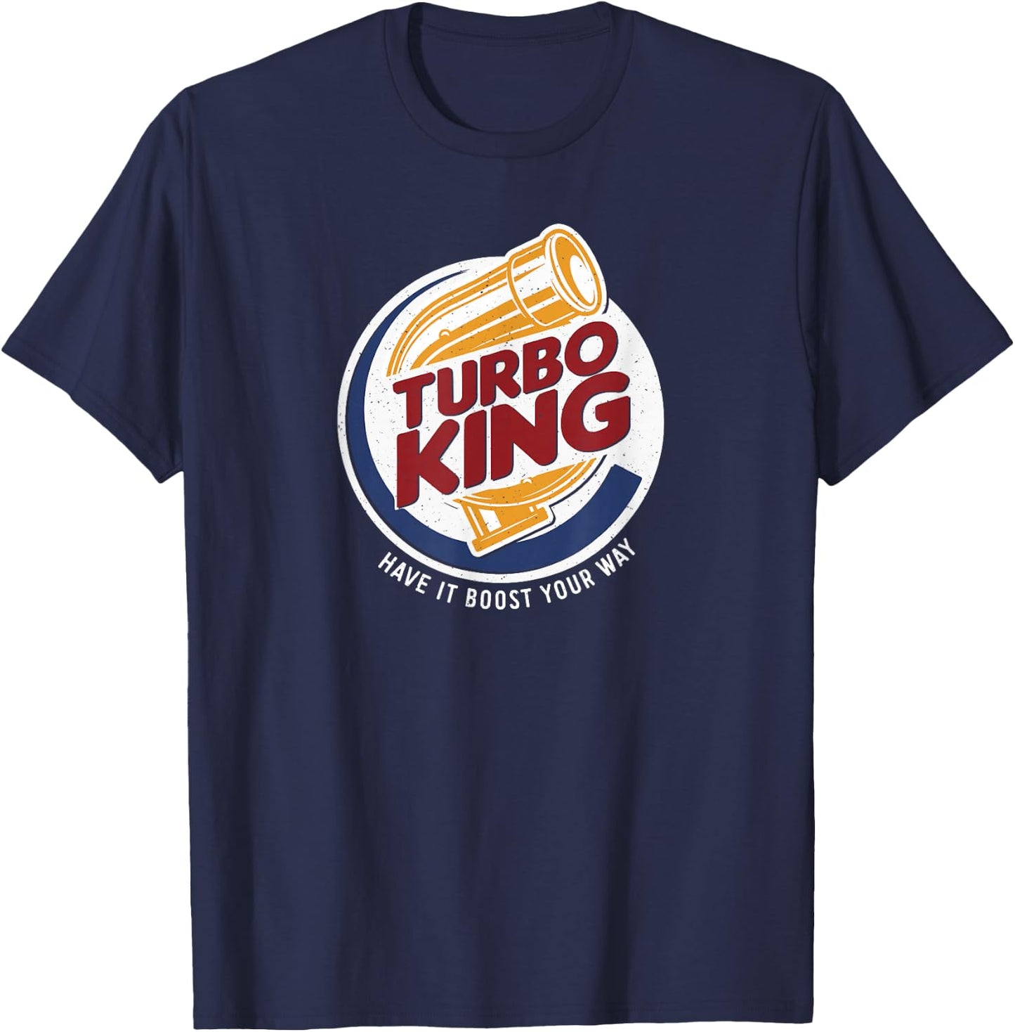 Vintage Turbo King - Drag Racing T-Shirt - T-Shirt | Navy