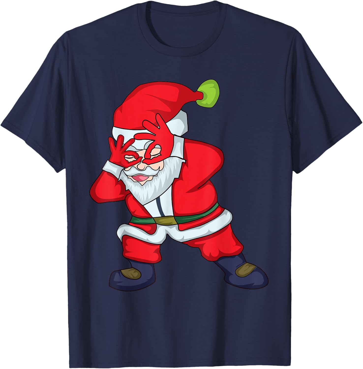 Christmas Santa Claus Griddy Dance T-Shirt - T-Shirt | Navy