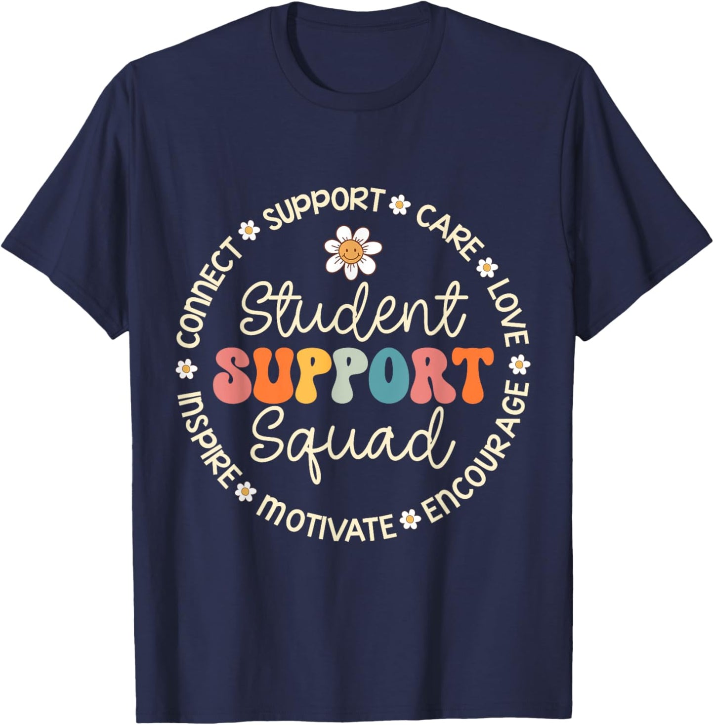 Student Support Squad Appreciation Week Back to School T-Shirt - T-Shirt | Navy