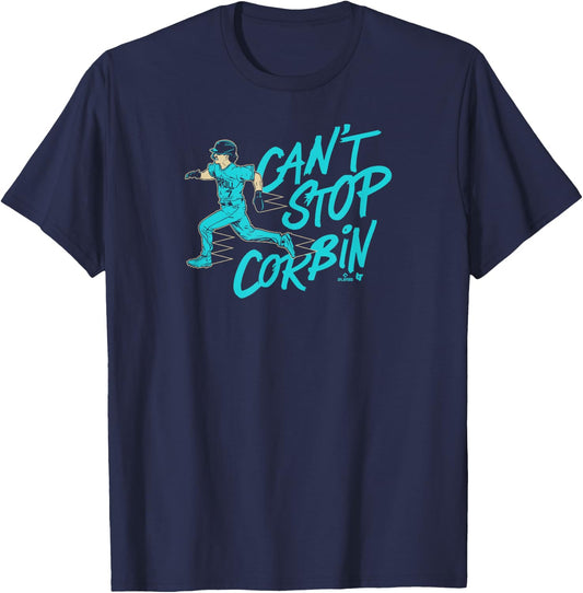 Can't Stop Corbin Carroll - Arizona Baseball T-Shirt - T-Shirt | Navy