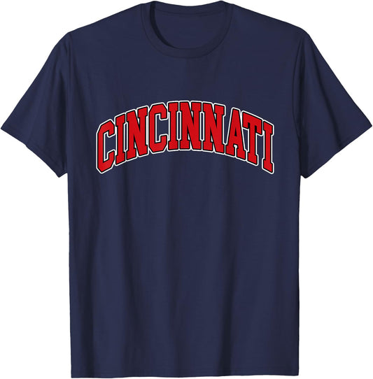 Cincinnati - Hometown Pride - Throwback Design - Classic T-Shirt - T-Shirt | Navy