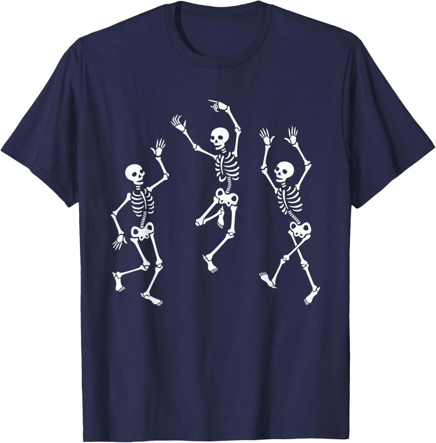 Halloween Dancing Skeletons Dance Challenge Funny Women T-Shirt - T-Shirt | Navy