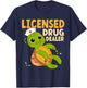 Licensed Drug Dealer Nurse Turtle RN Nurses Pharmacist T-Shirt - T-Shirt | Navy