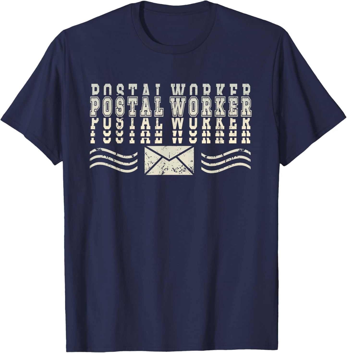 Postal Worker Delivery Service Post Office T-Shirt - T-Shirt | Navy