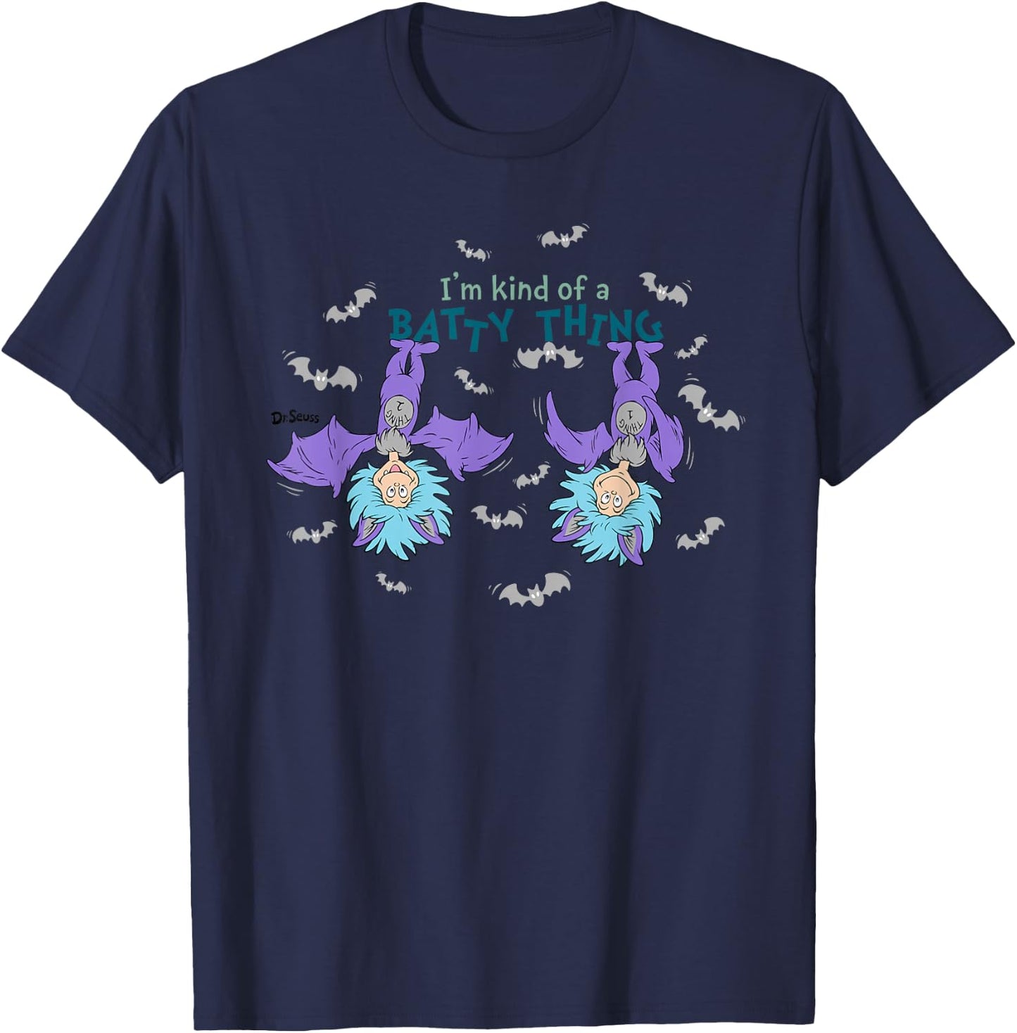 Dr. Seuss Halloween Batty Thing T-Shirt - T-Shirt | Navy