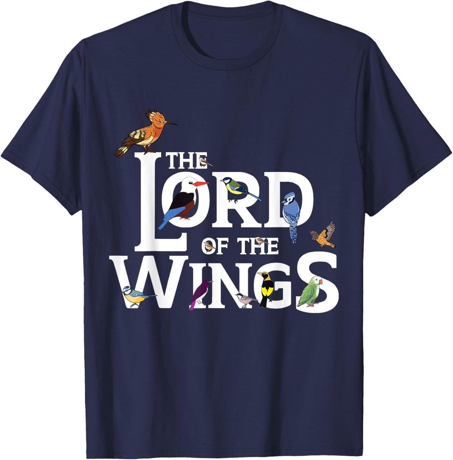 Bird Watching Ornithologist Birding T-Shirt - T-Shirt | Navy
