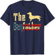 Dogfather Dachshund Father Day Gift Weiner Dog Dad 4th July T-Shirt - T-Shirt | Navy